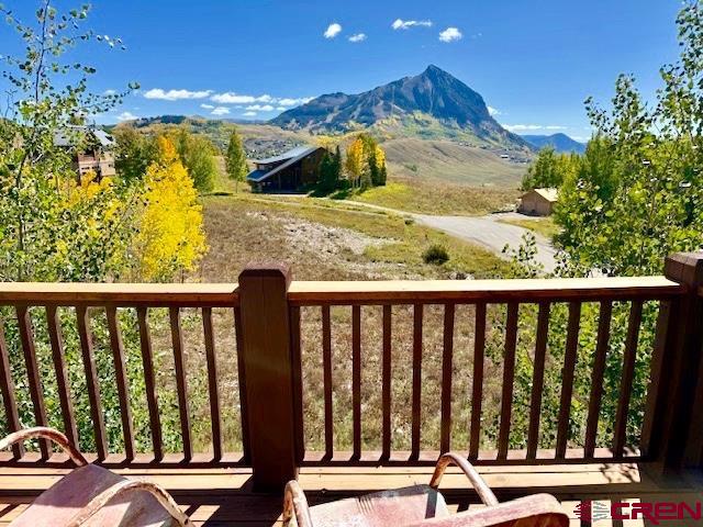 450 Meridian Lake Drive Crested Butte, CO 81224 - Photo 19 of 45 a view of a balcony with chair
