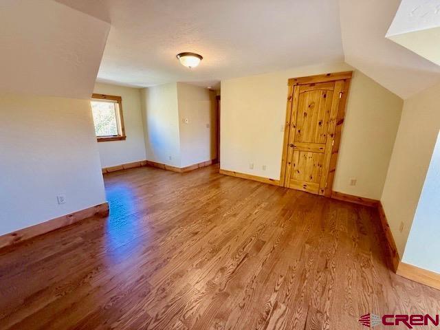 450 Meridian Lake Drive Crested Butte, CO 81224 - Photo 34 of 45 an empty room with wooden floor and closet