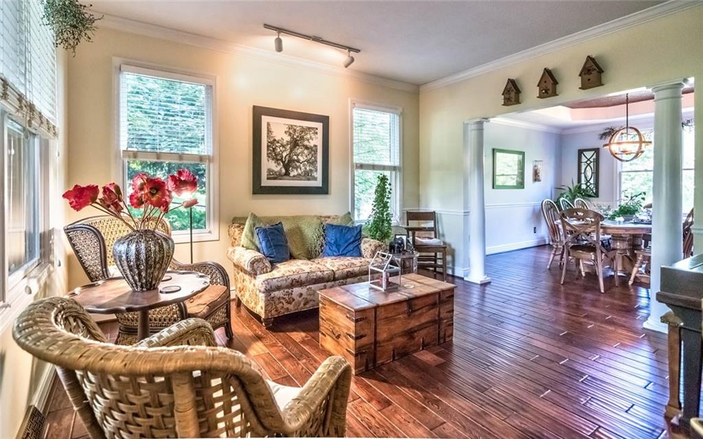 183 Davidson Road Mars, PA 16046 - Photo 9 of 25 The modern columns and continuous flowing hardwood floors are in demand.