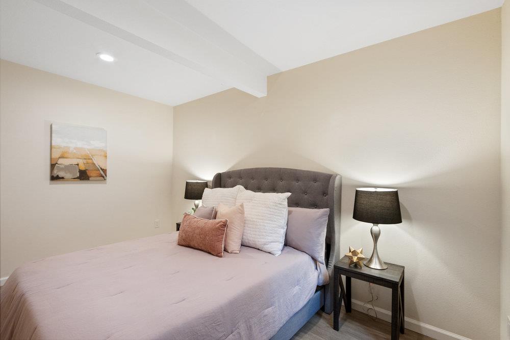 35 Park Way Mount Hermon, CA 95041 - Photo 16 of 46 a bedroom with a bed and a night stand