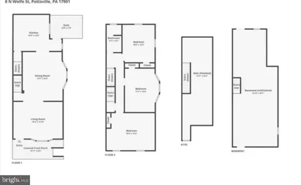 $1,795 | 8 North Wolfe Street, Pottsville, PA 17901