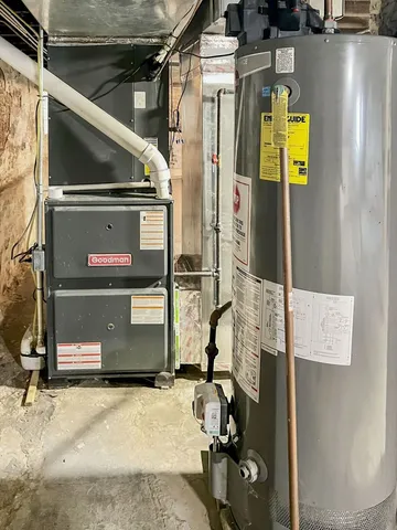 a view of a room with wooden walls