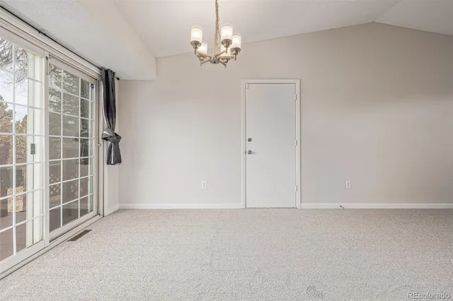 a view of a terrace with sky view