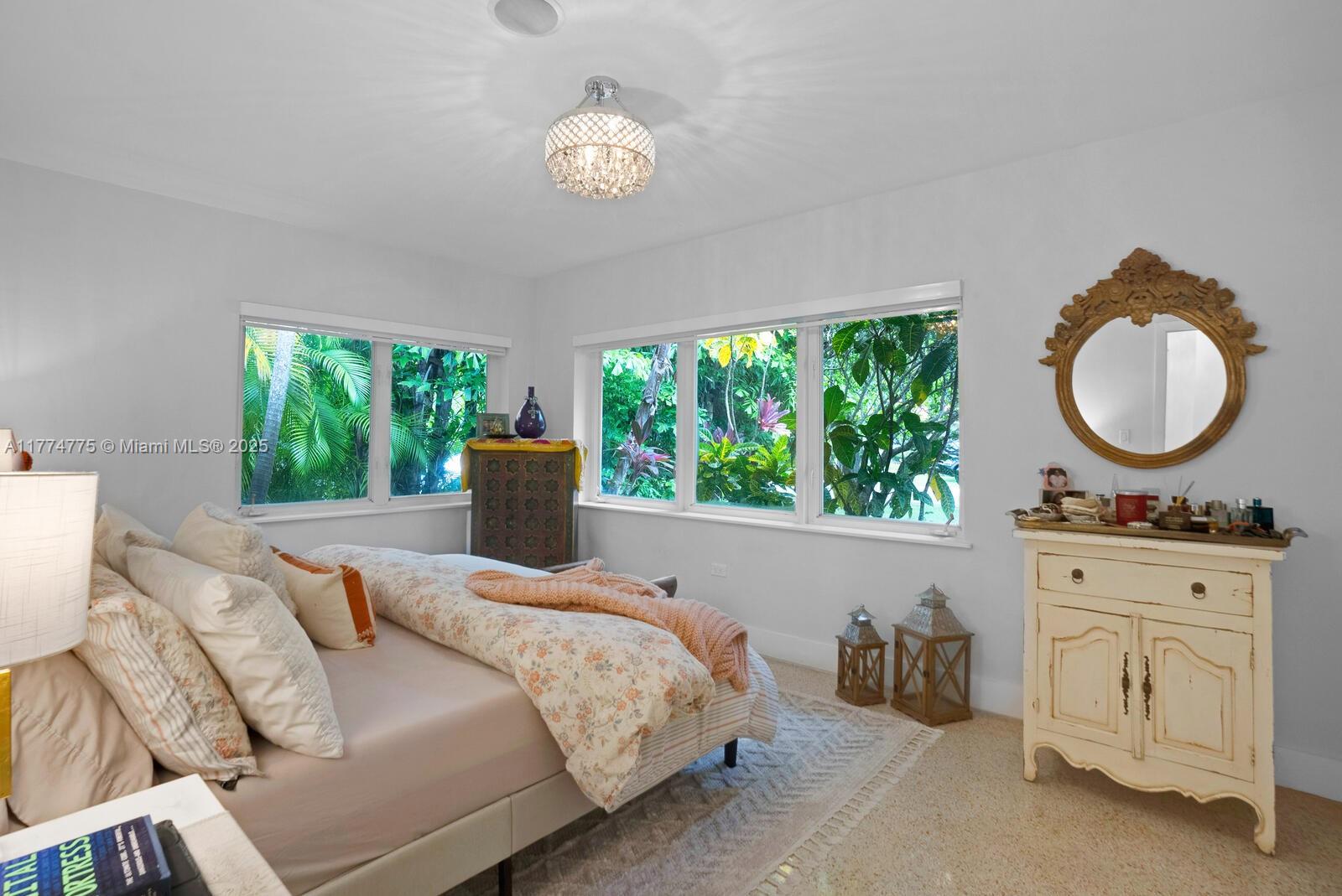 1523 Blue Road Coral Gables, FL 33146 - Photo 13 of 26 a bedroom with bed and a large window