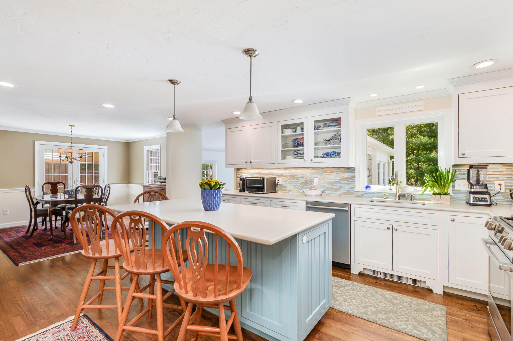 290 Cotuit Bay Drive Cotuit, MA 02635 - Photo 12 of 55 a large kitchen with lots of counter space and windows