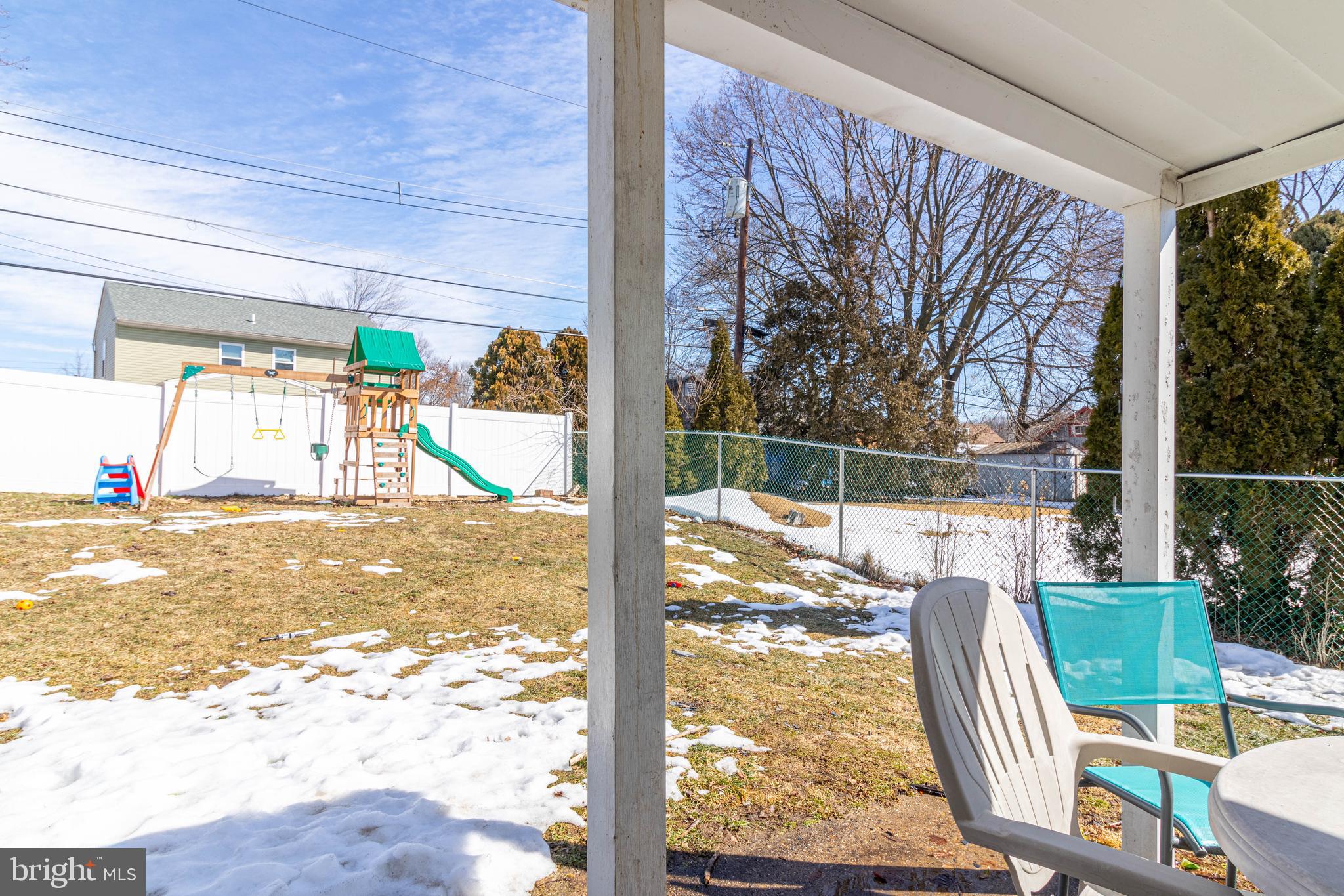 807 Tomlinson Road Philadelphia, PA 19116 - Photo 23 of 24 Large fenced in yard (there's much more yard!)
