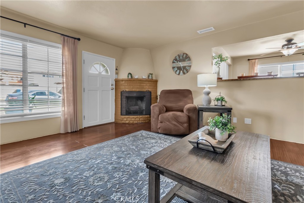 1414 West Shorb Street Alhambra, CA 91803 - Photo 5 of 33 a living room with furniture and a fireplace
