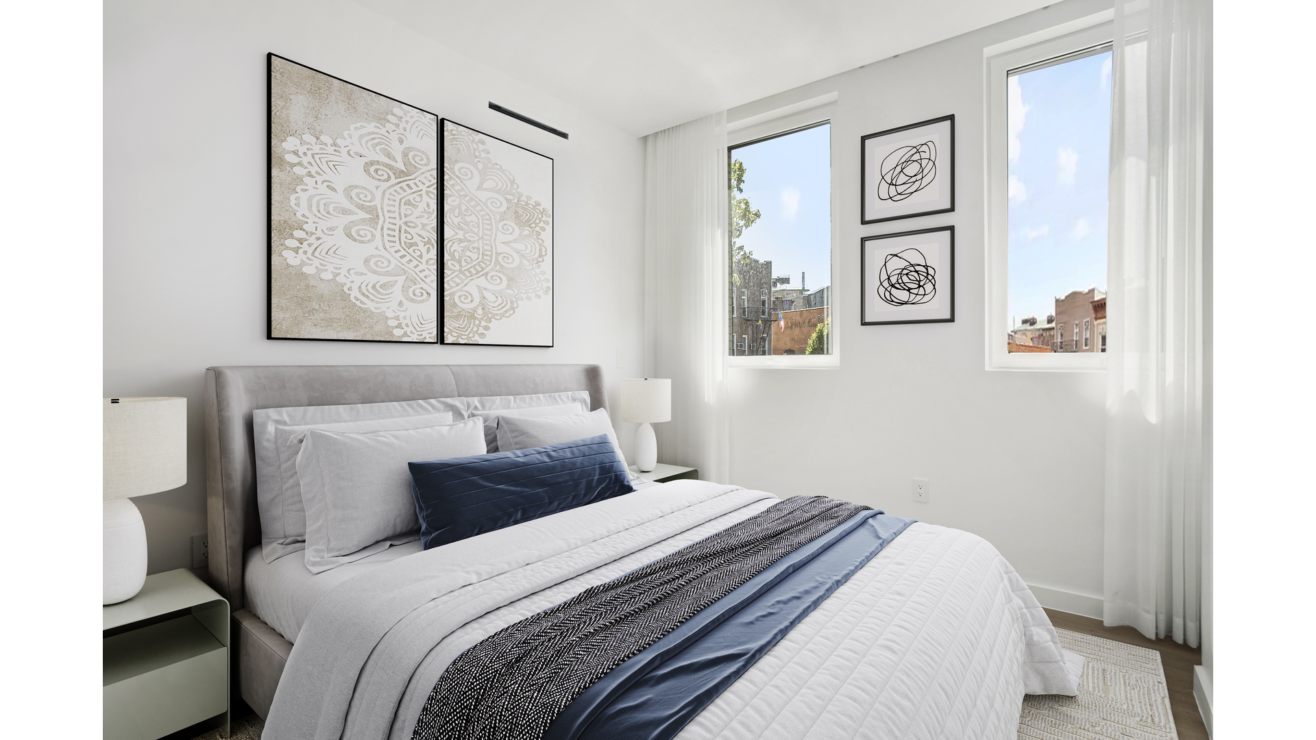 128 Woodpoint Road, Unit 2A Brooklyn, NY 11211 - Photo 10 of 15 a bedroom with a bed and a window