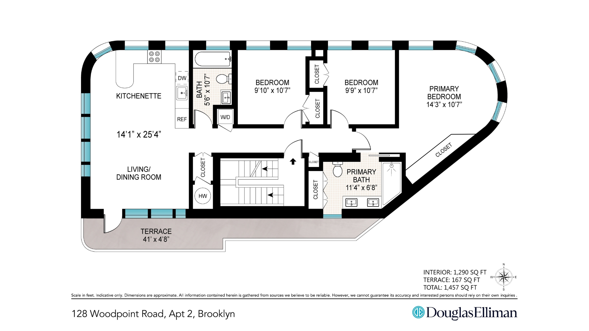 128 Woodpoint Road, Unit 2A Brooklyn, NY 11211 - Photo 15 of 15 a view of a black and white photo