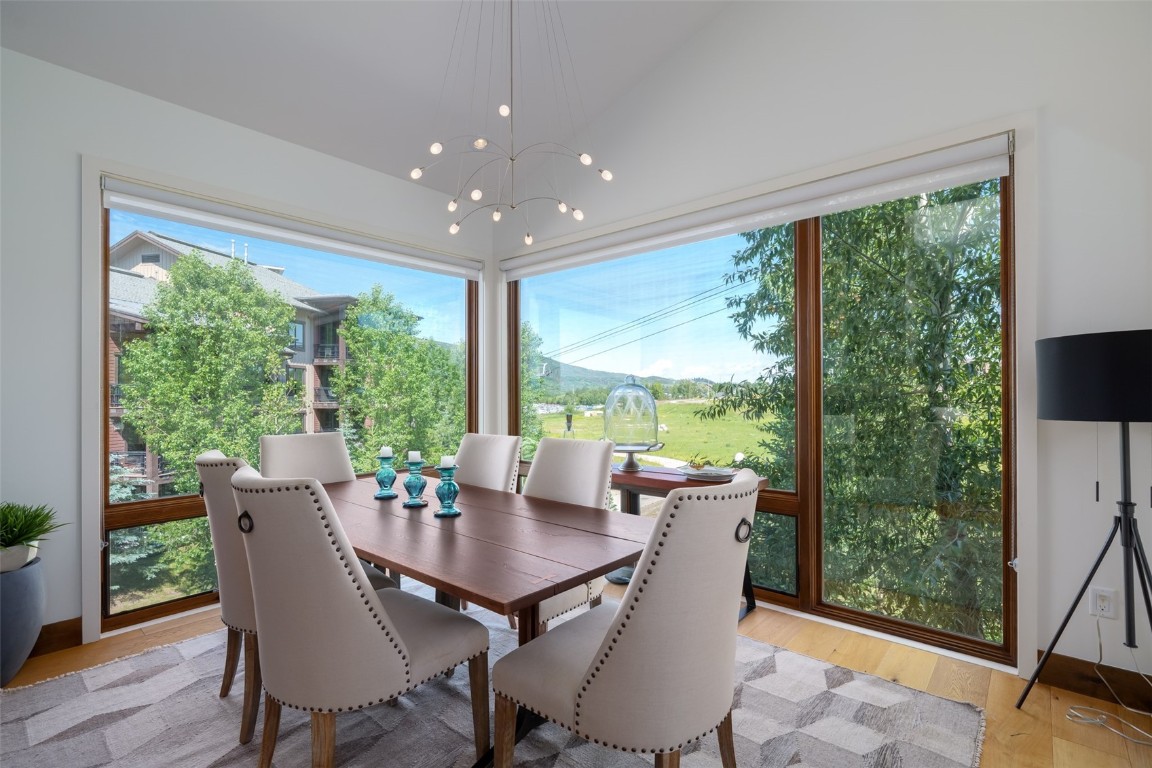 1468 Bangtail Way, Unit C Steamboat Springs, CO 80487 - Photo 12 of 50 Large windows with a great view