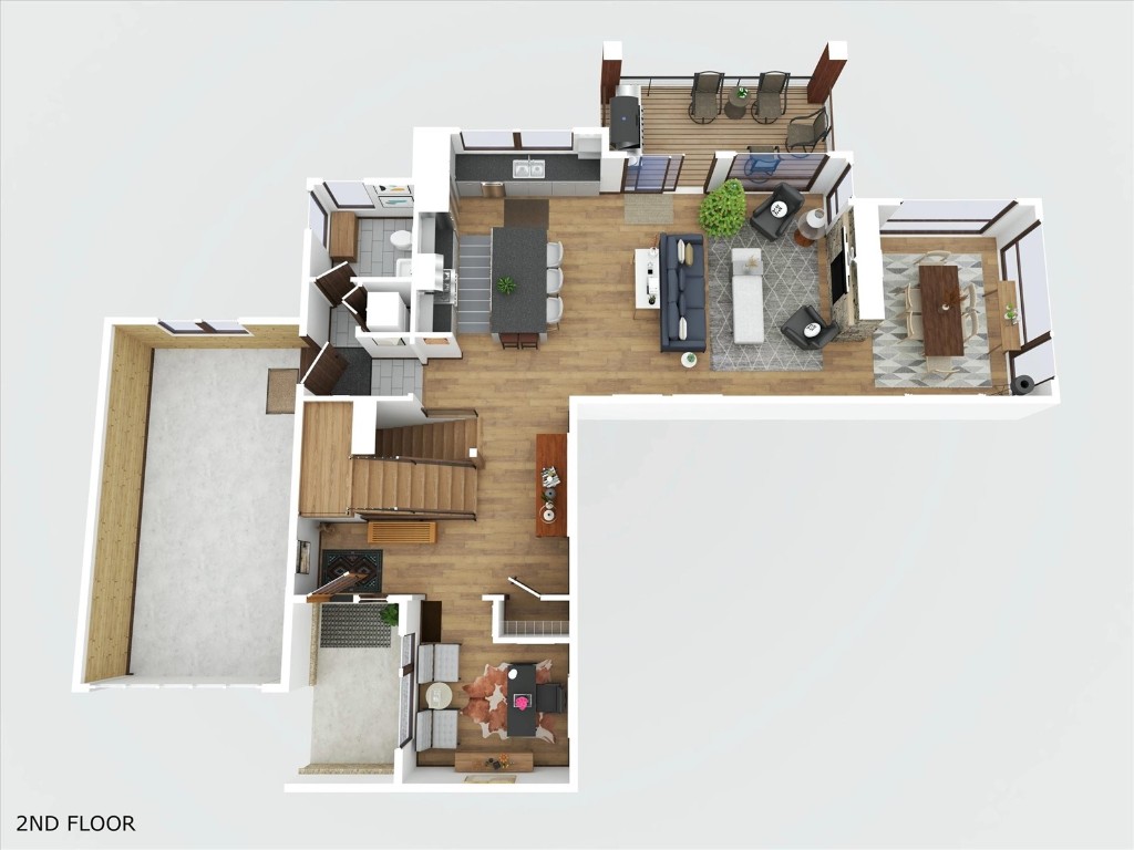 1468 Bangtail Way, Unit C Steamboat Springs, CO 80487 - Photo 46 of 50 Main Level (Entry, Office, Kitchen, Living Room, Dining Room, and Garage)