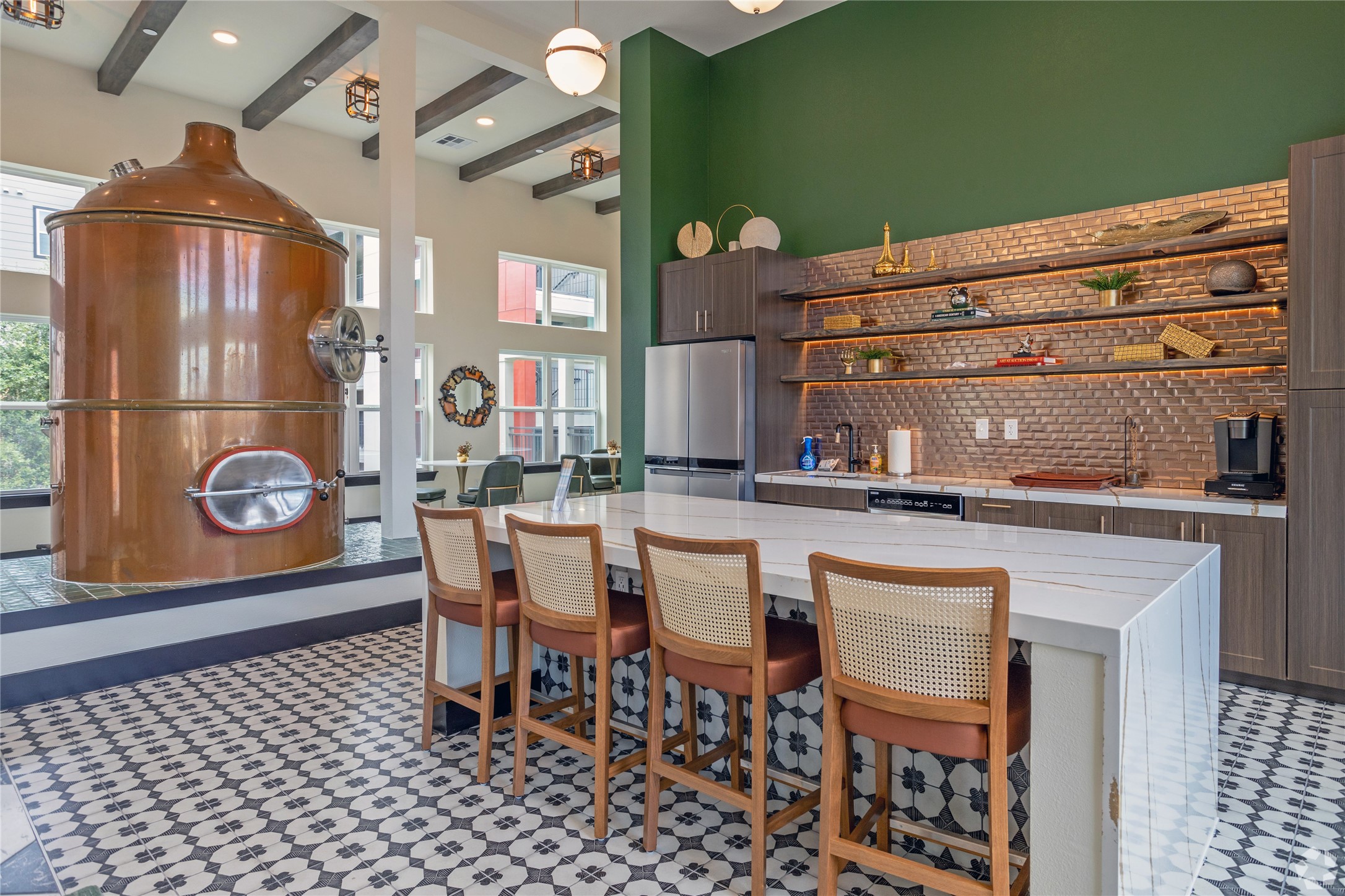 10010 North Capital Of Texas Highway, Unit 116 Austin, TX 78759 - Photo 5 of 20 a dining room with a wooden table and chairs