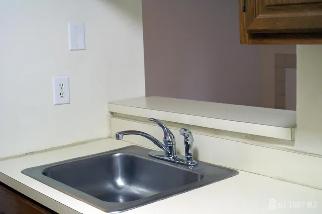 a close view of sink