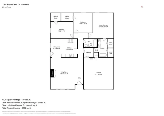 $1,950 | 1105 Stone Creek Drive, Mansfield, TX 76063