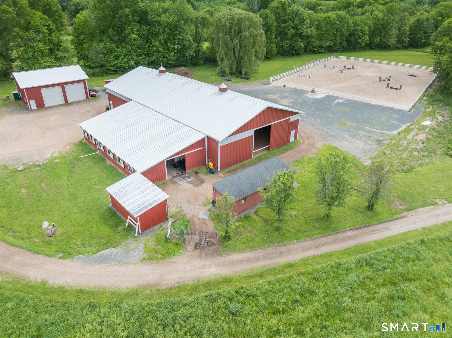 949 North Street Suffield, CT 06078 - Photo 2 of 33 an aerial view of a house with a garden