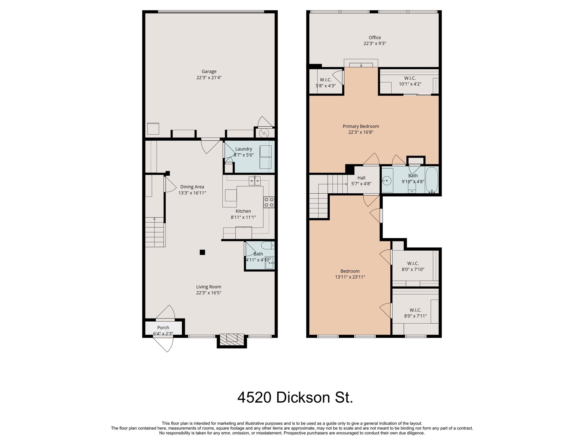 4520 Dickson Street Houston, TX 77007 - Photo 25 of 25 All Levels Floor Plan