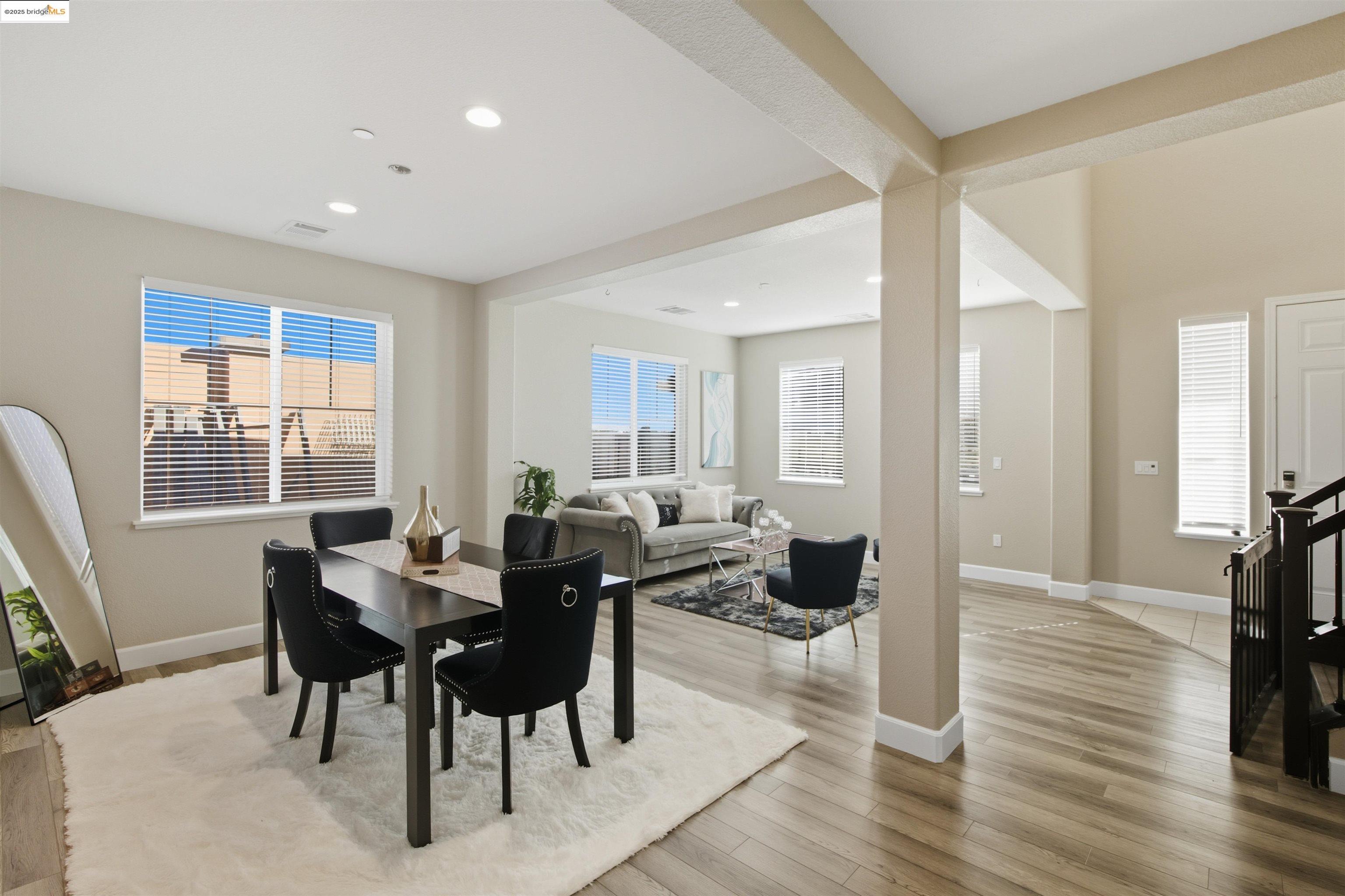 536 Aster Street Vacaville, CA 95688 - Photo 15 of 53 Dining space with light wood-style flooring and recessed lighting