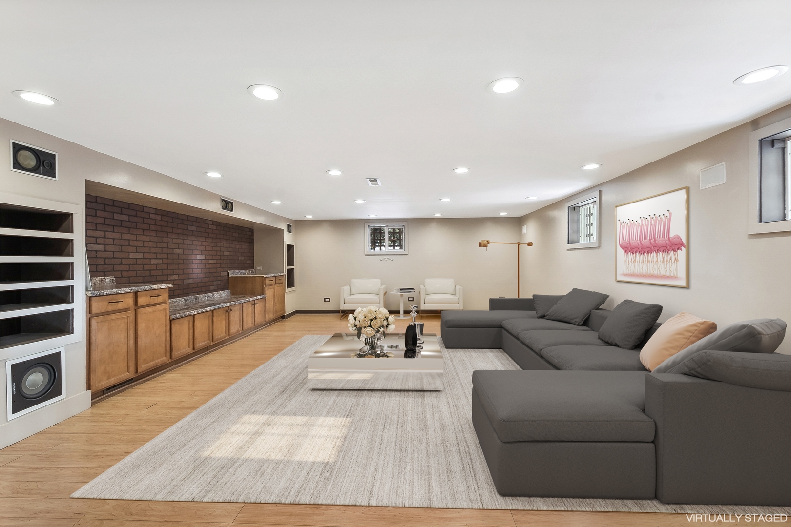 207 North Happ Road Northfield, IL 60093 - Photo 19 of 28 a living room with furniture and a flat screen tv
