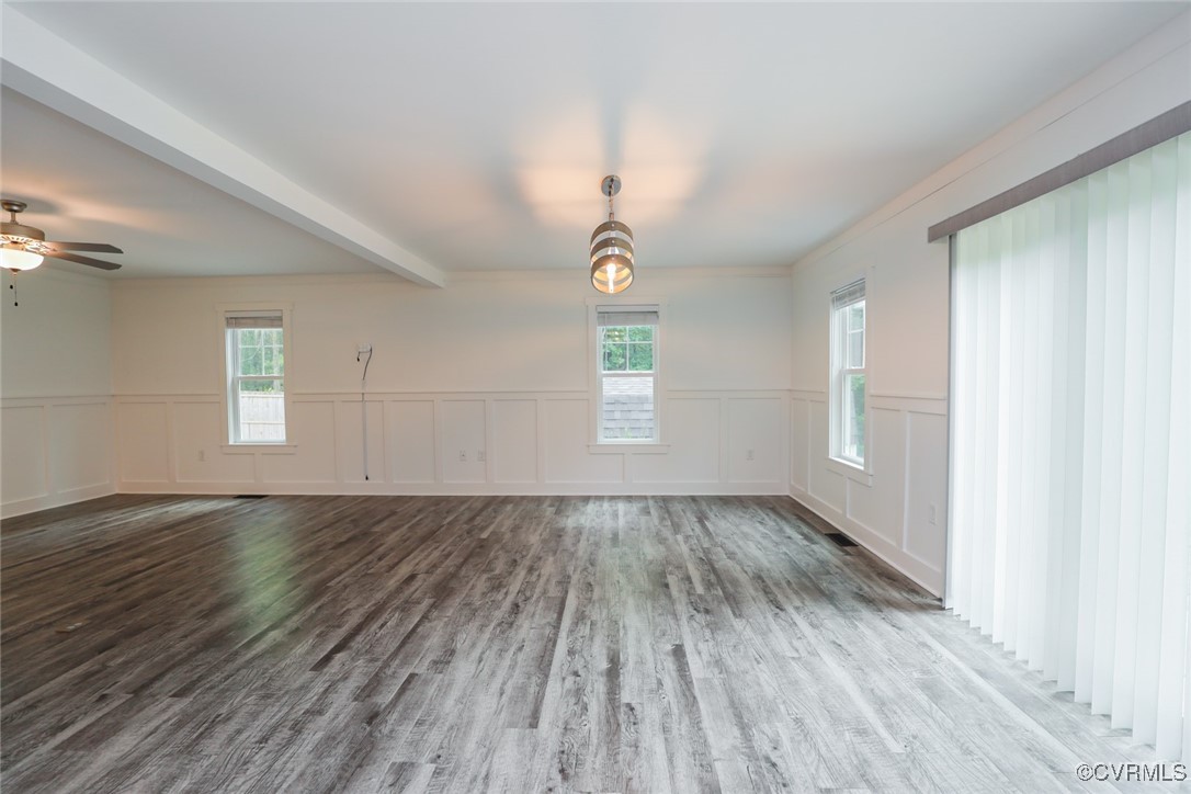 1113 Bradbury Road Moseley, VA 23120 - Photo 11 of 43 an empty room with wooden floor and windows