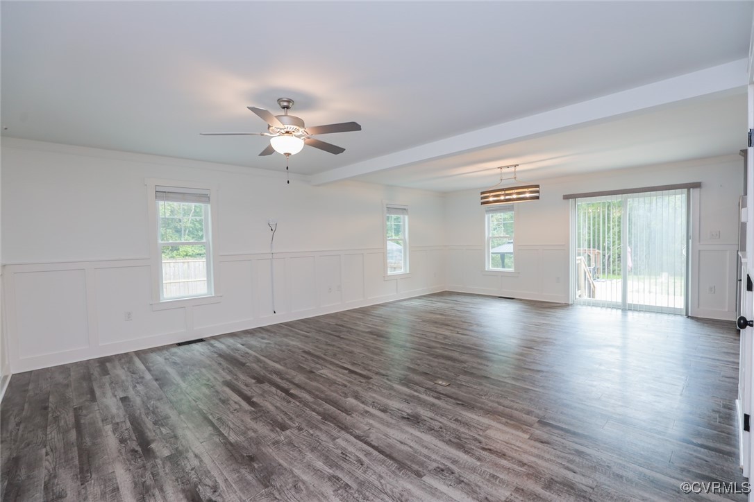 1113 Bradbury Road Moseley, VA 23120 - Photo 19 of 43 a view of an empty room with a window and wooden floor