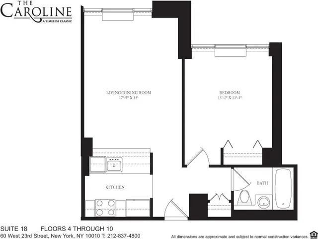 $5,800 | 60 West 23rd Street, Unit 718 | Flatiron
