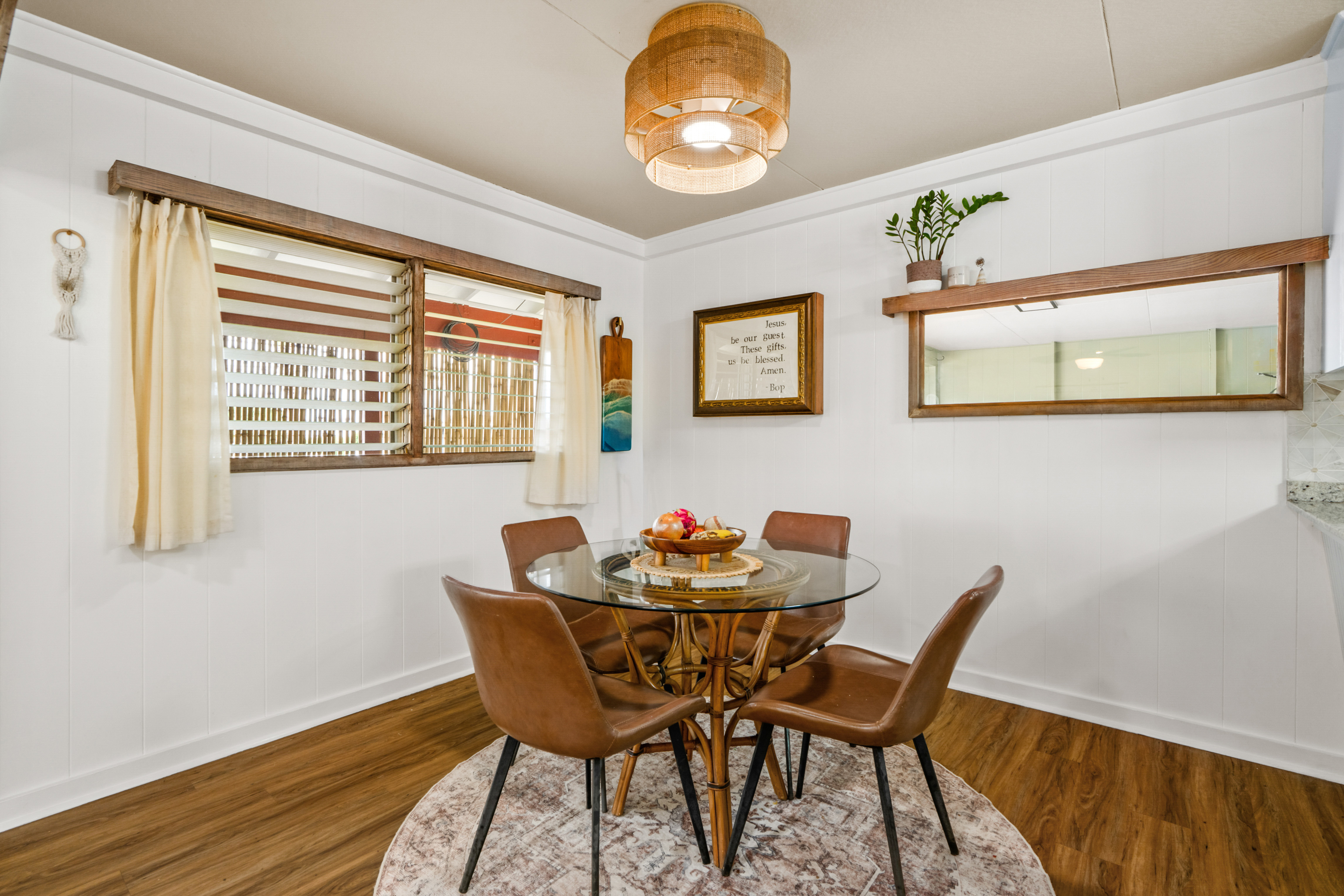 9639 Maule Road Waimea, HI 96796 - Photo 10 of 29 a dining room with furniture and wooden floor