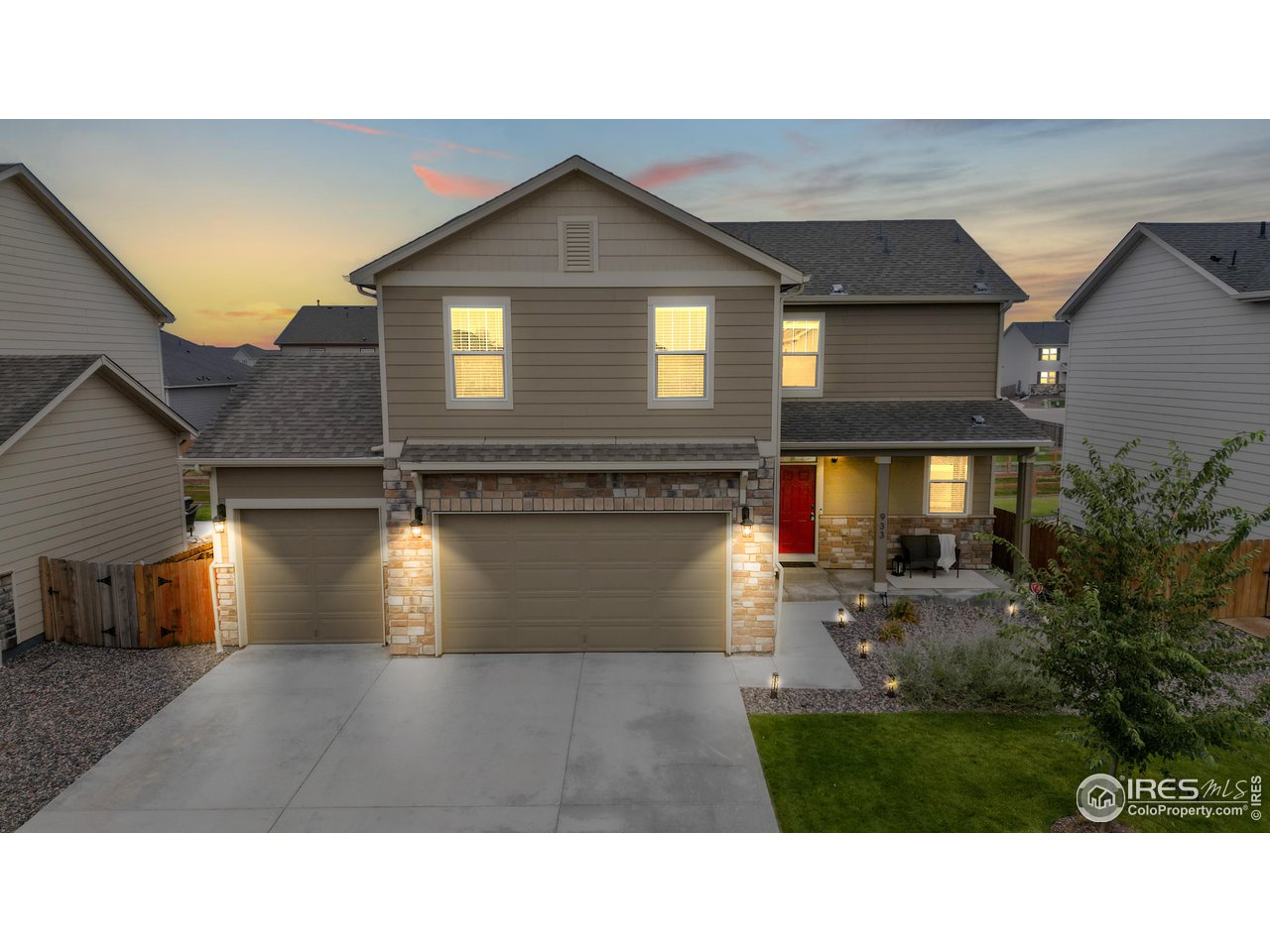 933 Keneally Court Windsor, CO 80550 - Photo 1 of 40 a black and white photo of a house