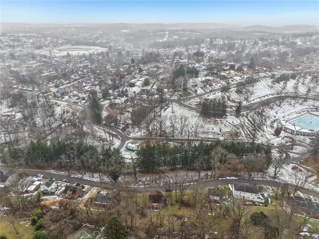 a view of city and mountain