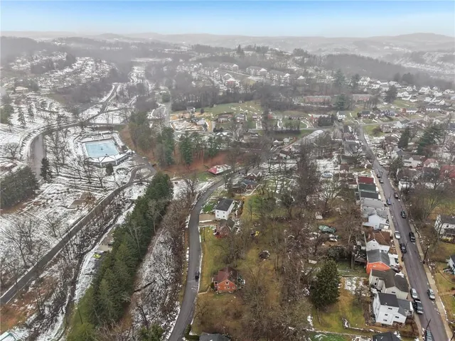 a view of city and mountain