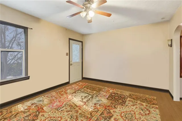 a view of an empty room