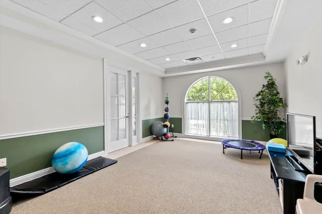 a very nice looking room with a large window