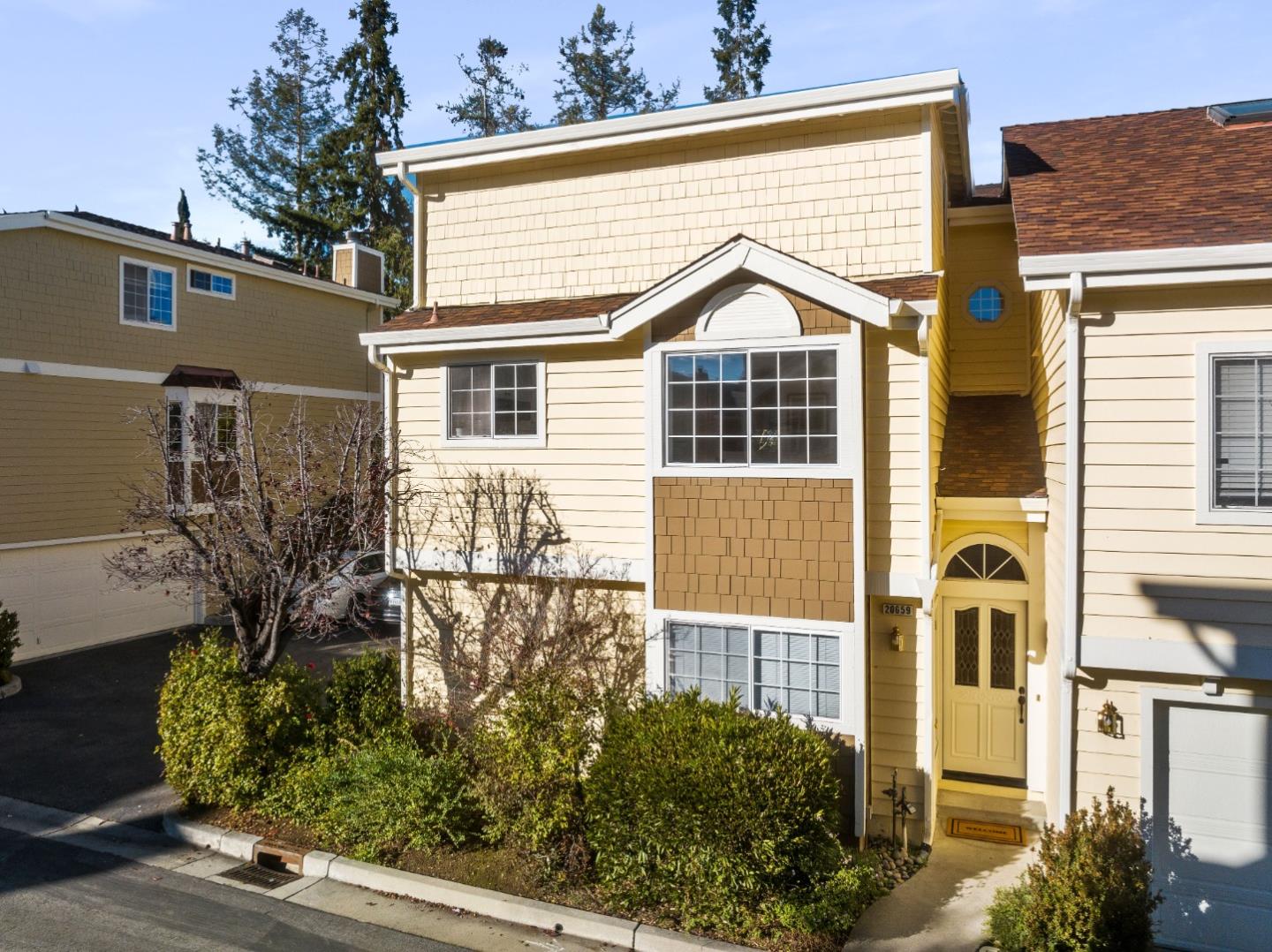 20659 Gardenside Circle Cupertino, CA 95014 - Photo 43 of 55 a front view of a house with a yard