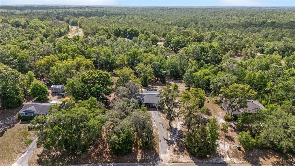 9040 Southwest 209th Circle Dunnellon, FL 34431 - Photo 47 of 55 an aerial view of residential house with outdoor space and trees all around