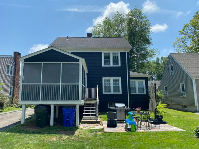 a front view of house with yard