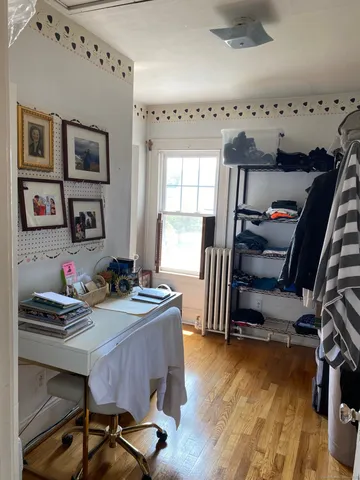 a room with furniture and window