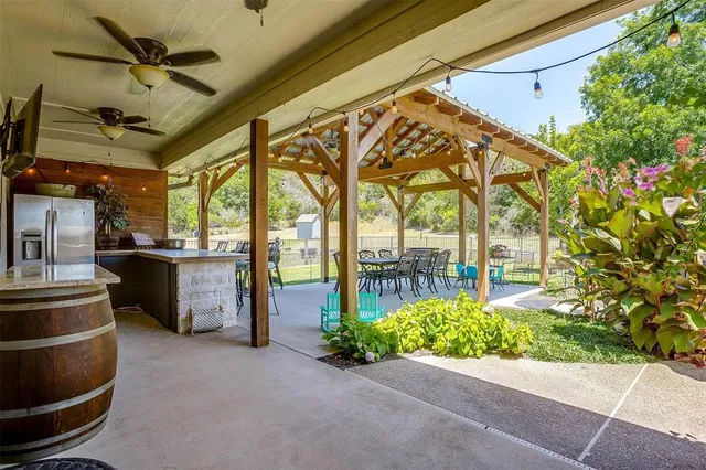 a view of interior space with porch