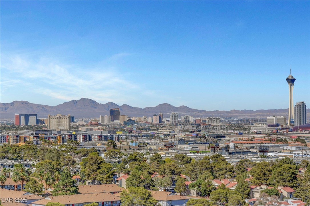 4381 West Flamingo Road, Unit 1206 Las Vegas, NV 89103 - Photo 24 of 27 View of city featuring mountains