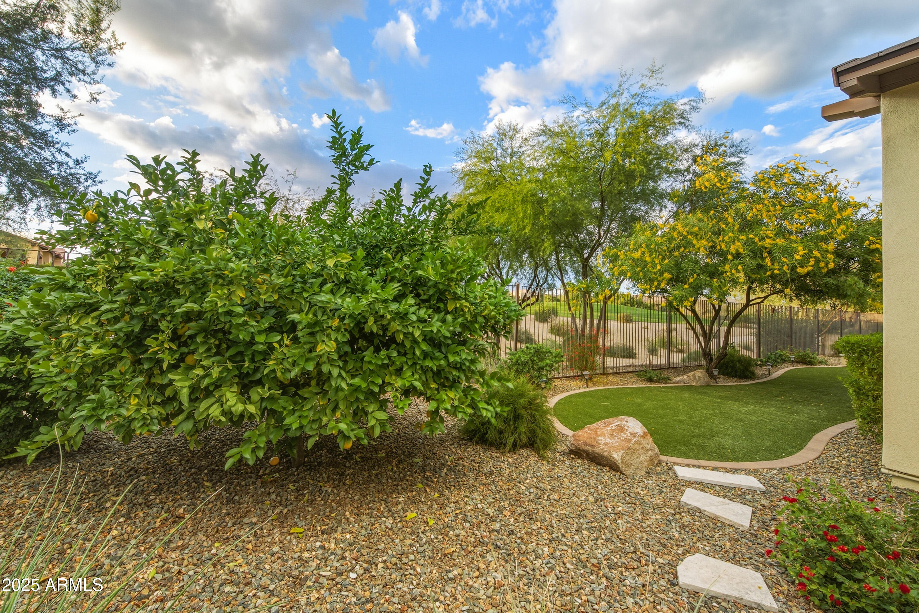 17856 East Vista Desierto Rio Verde, AZ 85263 - Photo 40 of 46 a view of a garden with an outdoor space
