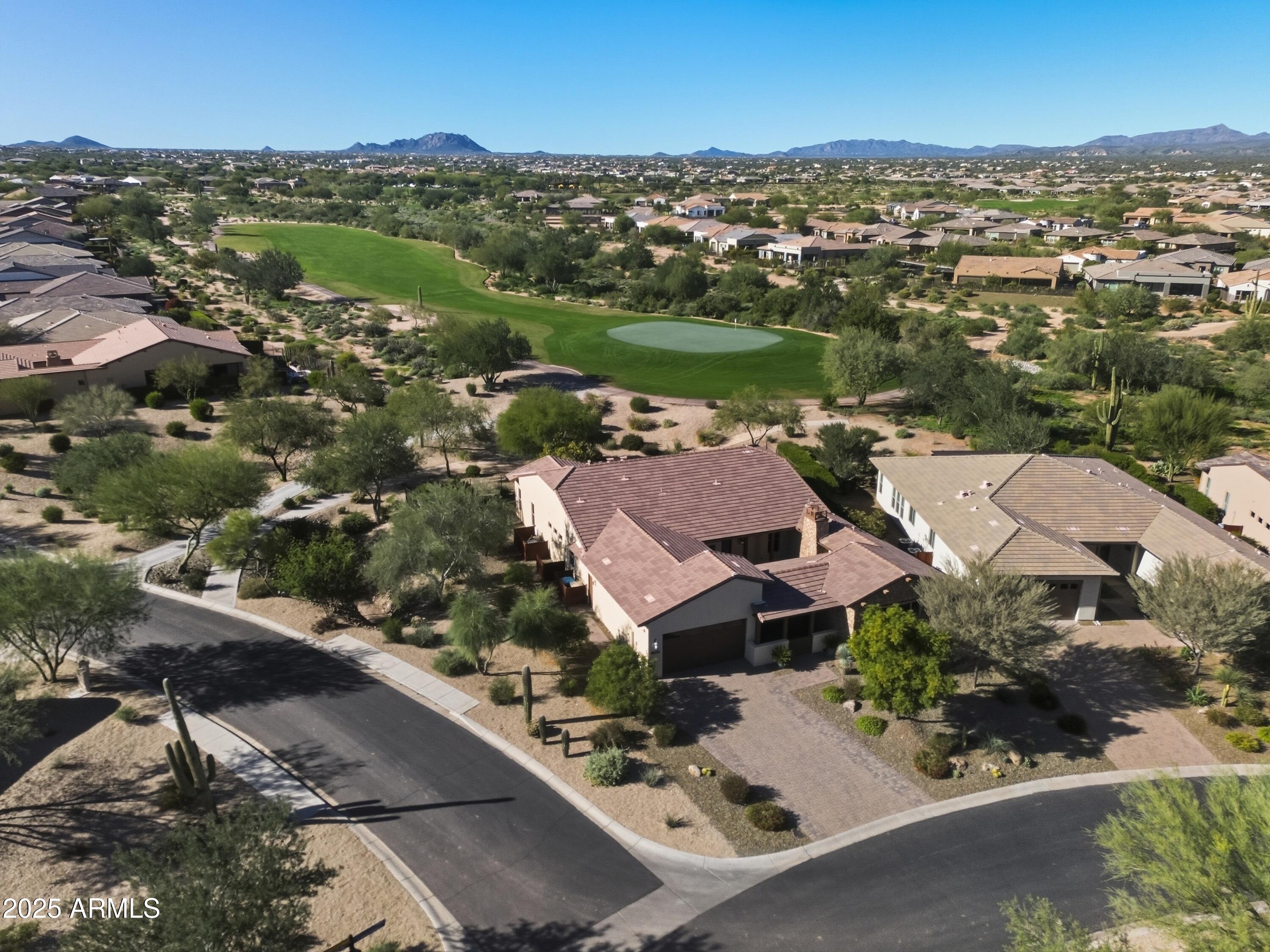17856 East Vista Desierto Rio Verde, AZ 85263 - Photo 46 of 46 an aerial view of a city with lots of residential buildings