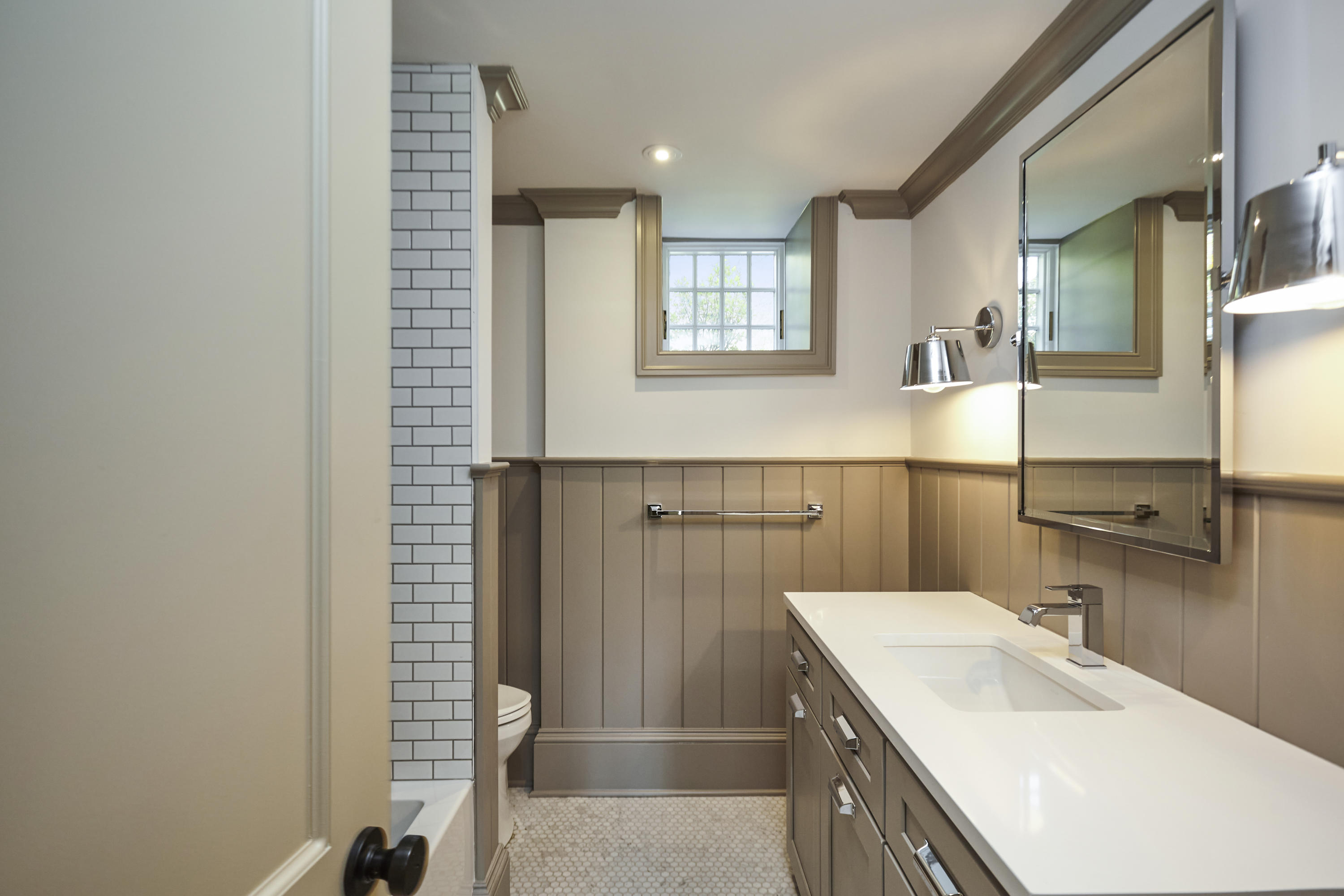 756 Ponus Ridge Road New Canaan, CT 06840 - Photo 36 of 54 a bathroom with a sink a toilet and shower