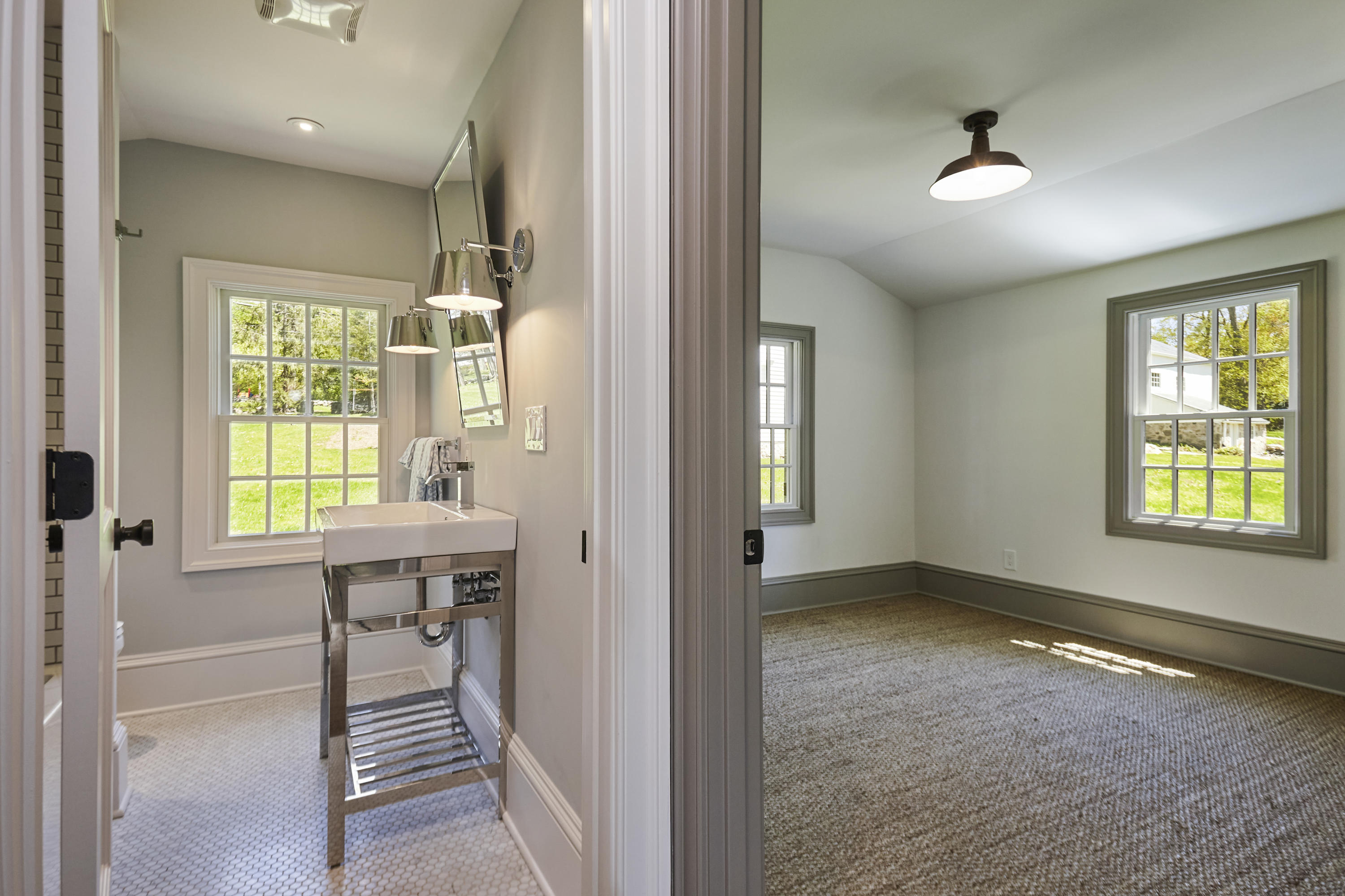 756 Ponus Ridge Road New Canaan, CT 06840 - Photo 50 of 54 wooden floor in an empty room with a window
