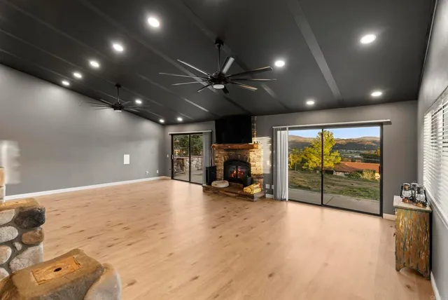 a view of a livingroom with furniture and toys
