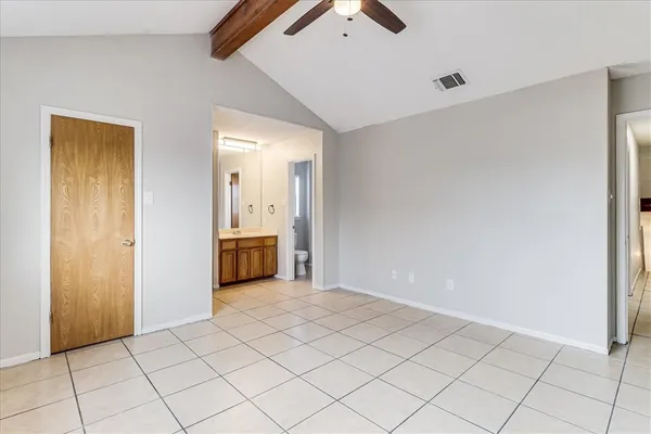 a view of an empty room