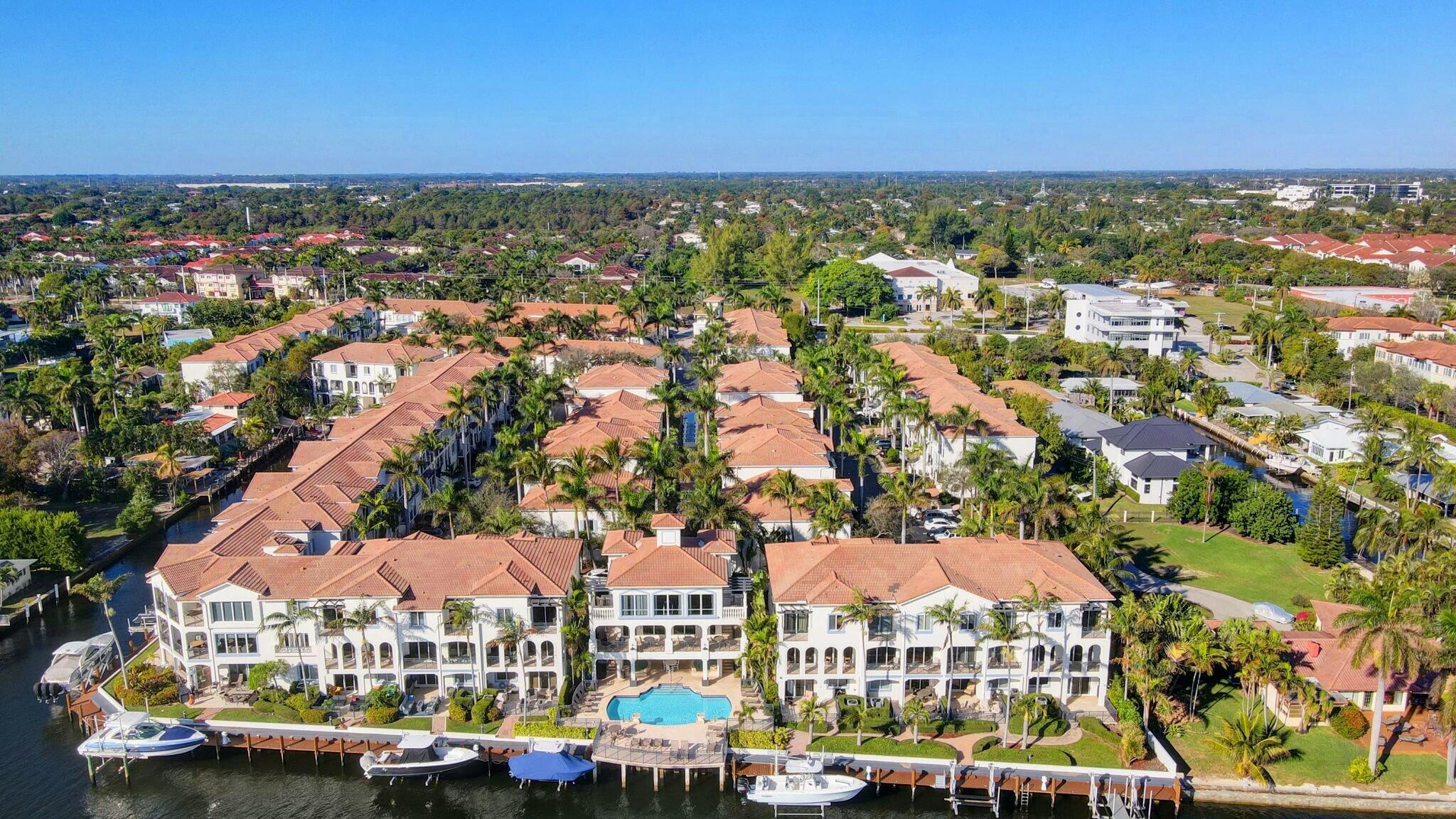 3110 Waterside Circle Boynton Beach, FL 33435 - Photo 29 of 40 an aerial view of residential building with outdoor space
