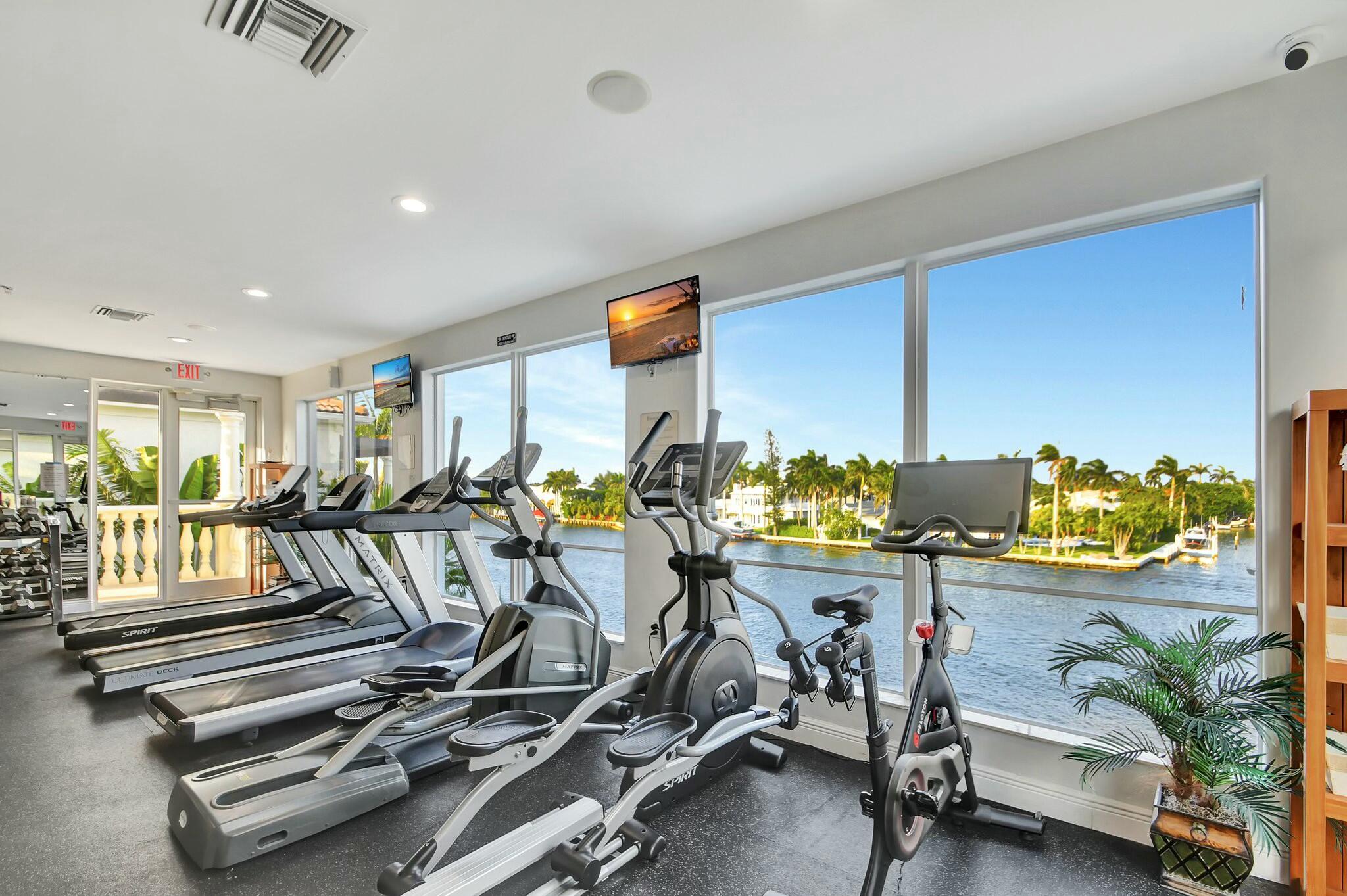 3110 Waterside Circle Boynton Beach, FL 33435 - Photo 36 of 40 a view of a room with gym equipment