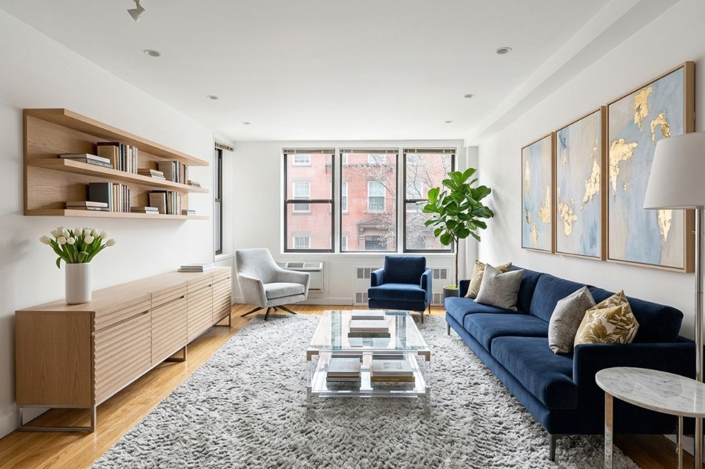 211 East 18th Street, Unit 2P Manhattan, NY 10003 - Photo 1 of 18 a living room with furniture or couch and a potted plant