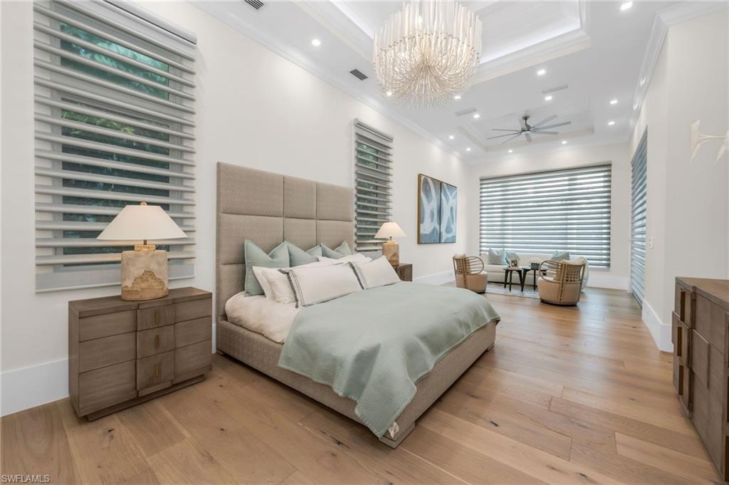 3190 Crayton Road Naples, FL 34103 - Photo 11 of 45 Main Bedroom with remote shades