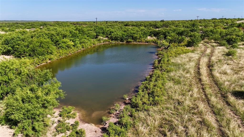 a view of a lake with a city