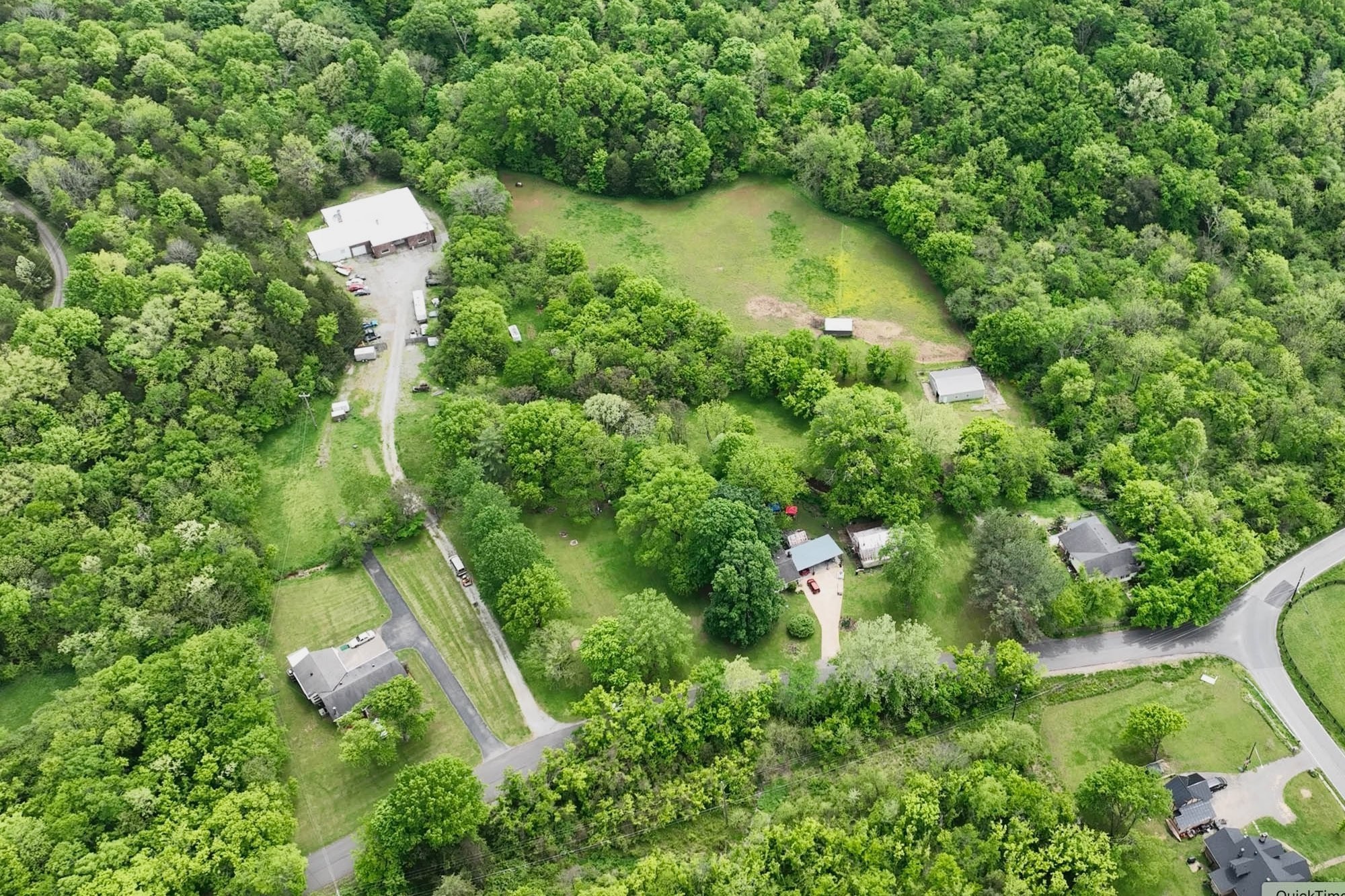 4411 Jackson Road Whites Creek, TN 37189 - Photo 48 of 63 an aerial view of residential house with outdoor space and trees all around