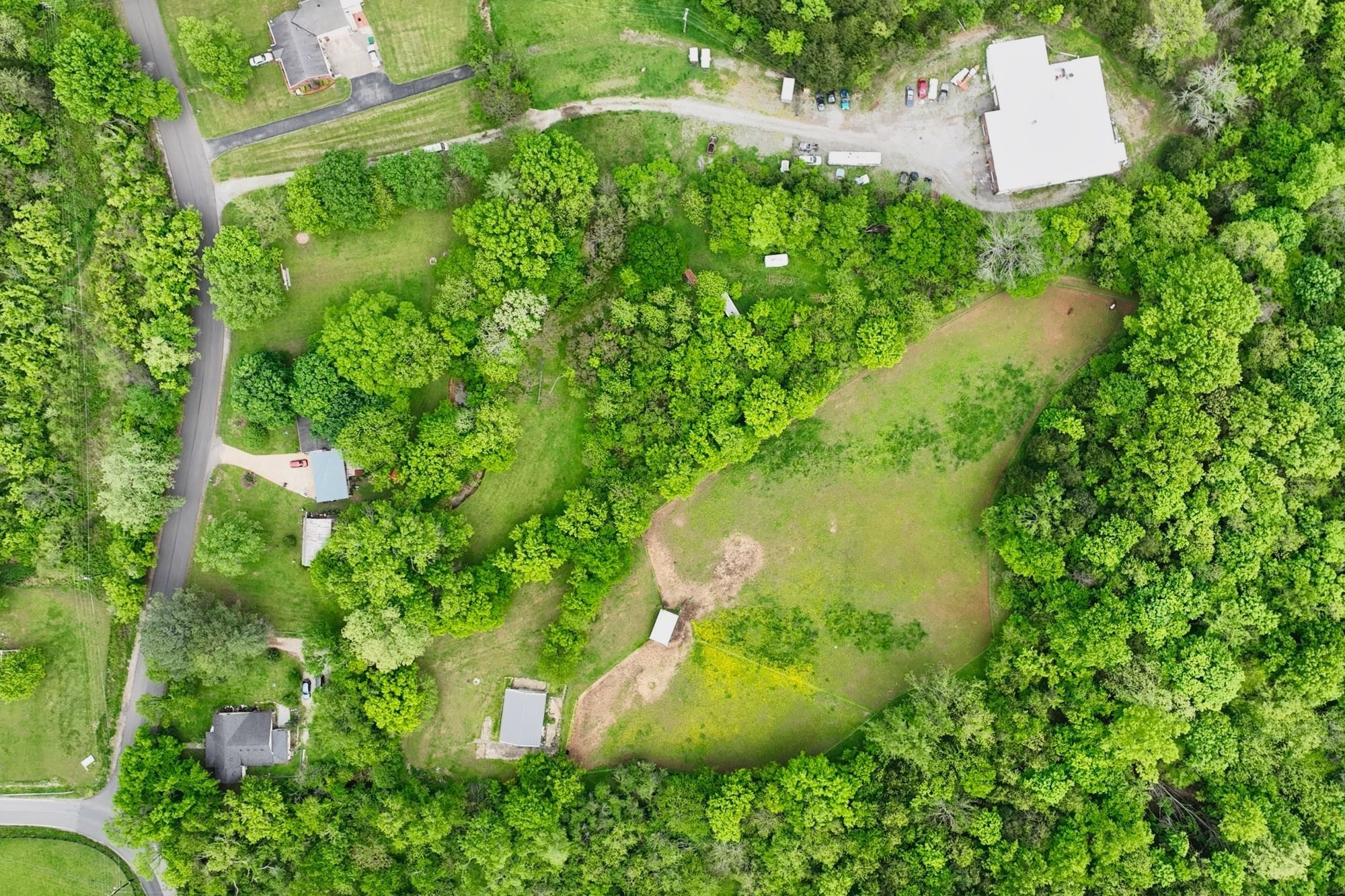 4411 Jackson Road Whites Creek, TN 37189 - Photo 50 of 63 an aerial view of a residential houses with outdoor space and trees all around
